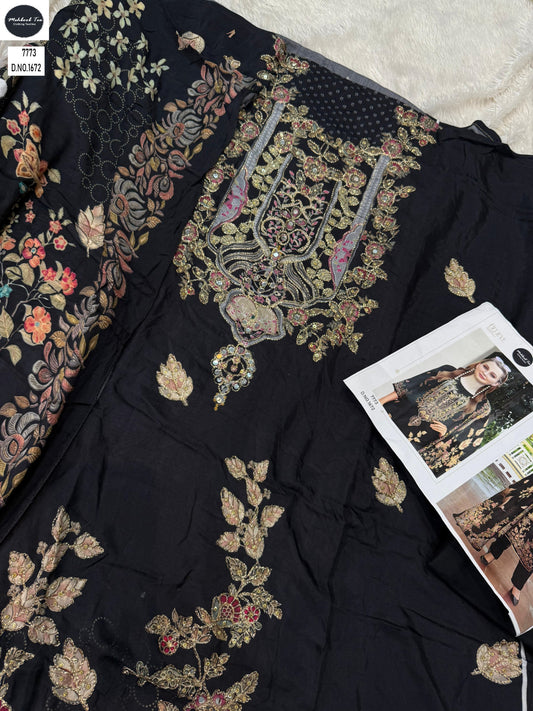 1672 Mehboob Tex Printed Karachi Unstitched Suits