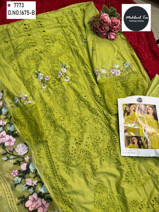 1675-B Mehboob Tex Embroidery Pakistani Salwar Suits