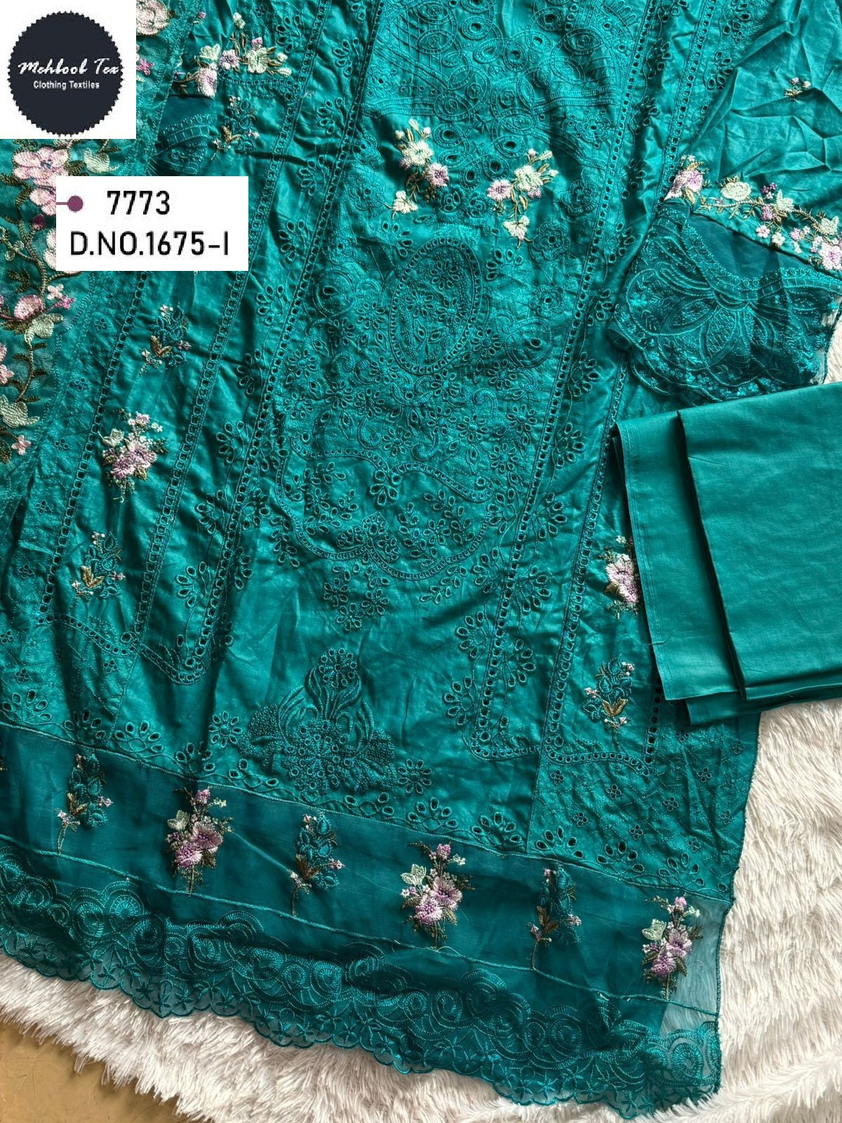 1675-I Mehboob Tex Embroidery Pakistani Salwar Suits