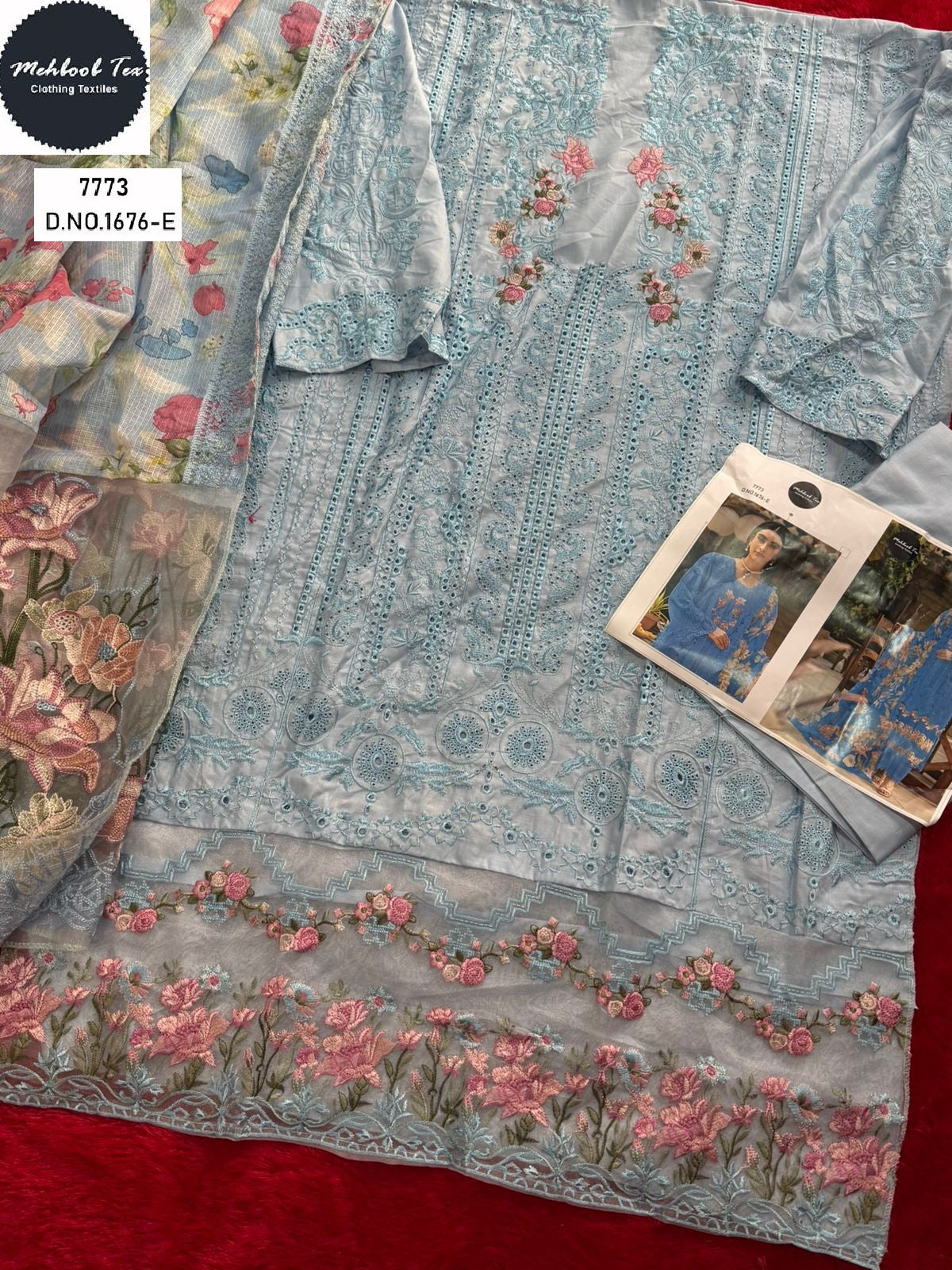 1676-E Mehboob Tex Pure Cotton Pakistani Salwar Suits