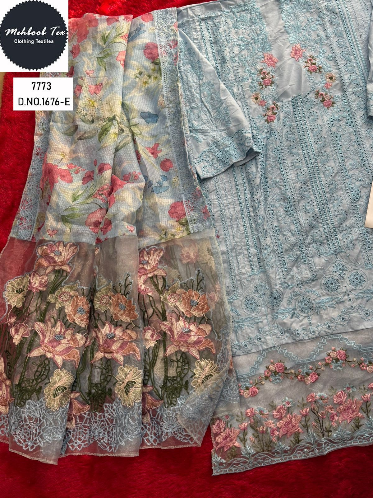 1676-E Mehboob Tex Pure Cotton Pakistani Salwar Suits