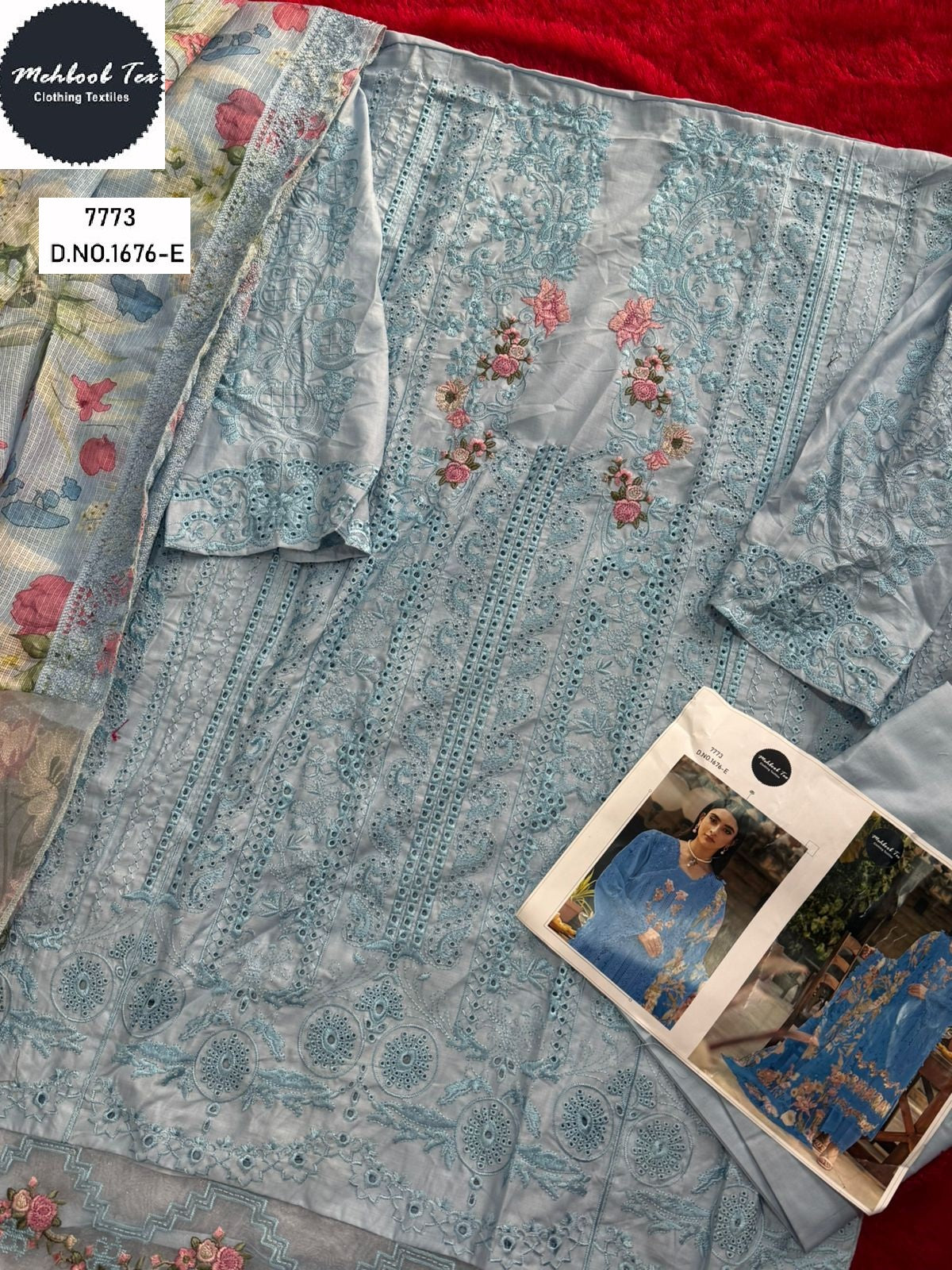 1676-E Mehboob Tex Pure Cotton Pakistani Salwar Suits