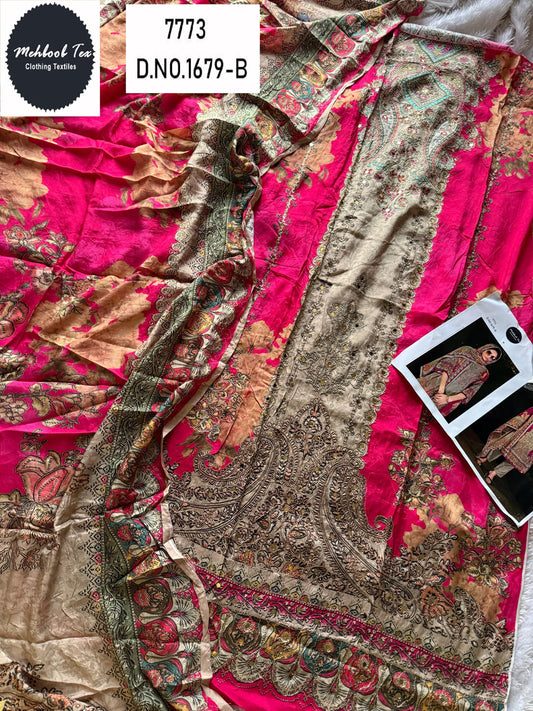 1679-B Mehboob Tex Printed Karachi Unstitched Suits