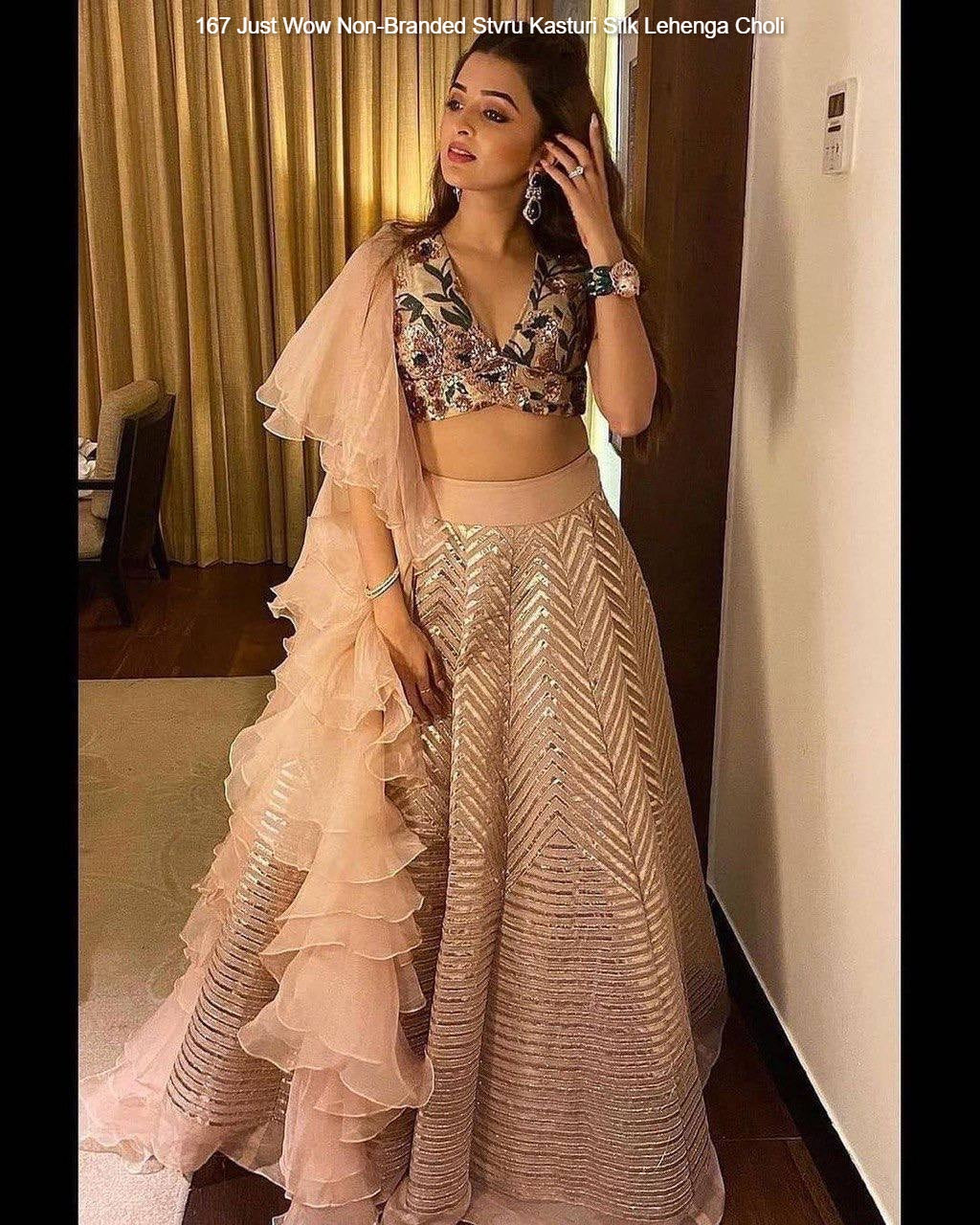 167 Just Wow Non-Branded Stvru Kasturi Silk Lehenga Choli