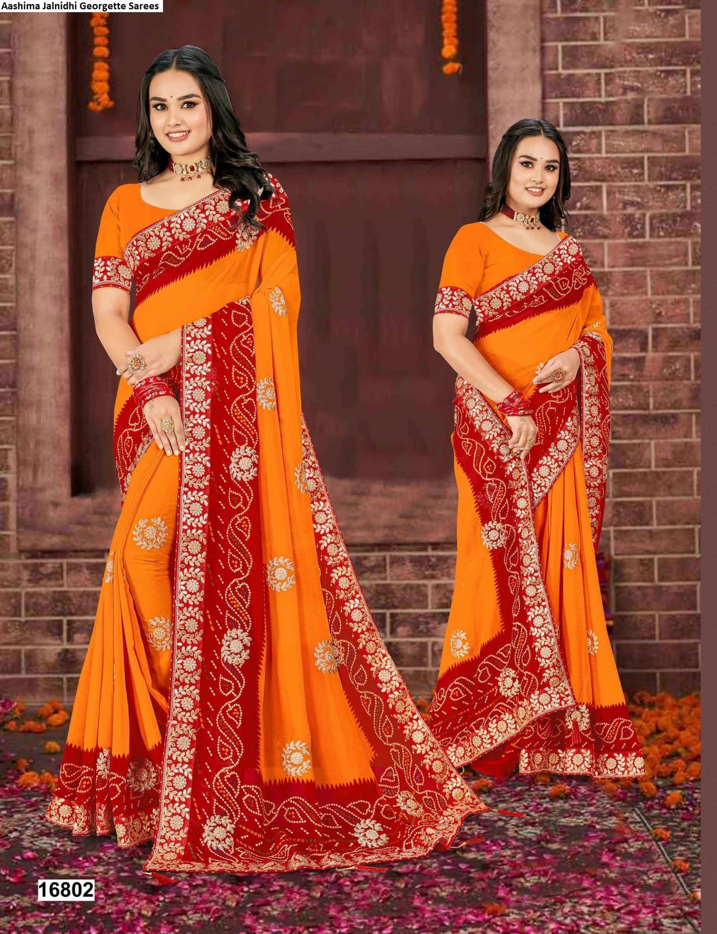 16802 Aashima Jalnidhi Georgette Sarees