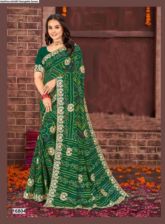 16804 Aashima Jalnidhi Georgette Sarees