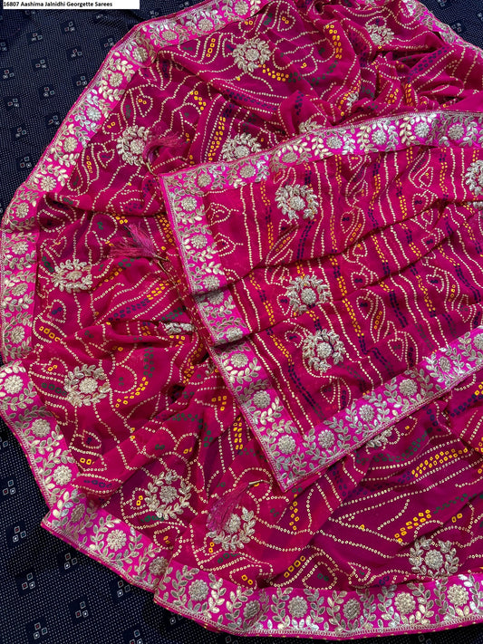 16807 Aashima Jalnidhi Georgette Sarees