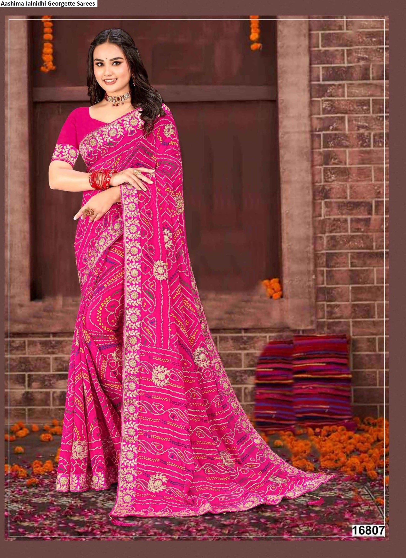 16807 Aashima Jalnidhi Georgette Sarees