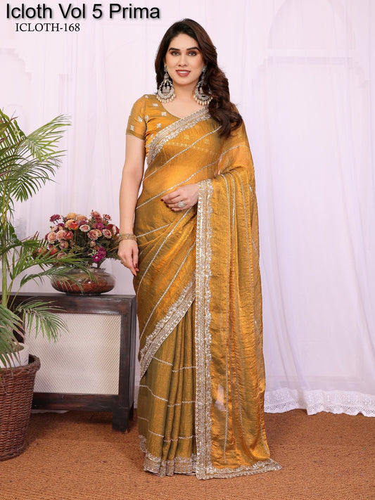 168 Icloth Vol 5 Prima Pure Chiffon Sarees