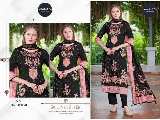 1692-B Mehboob Tex Printed Karachi Unstitched Suits