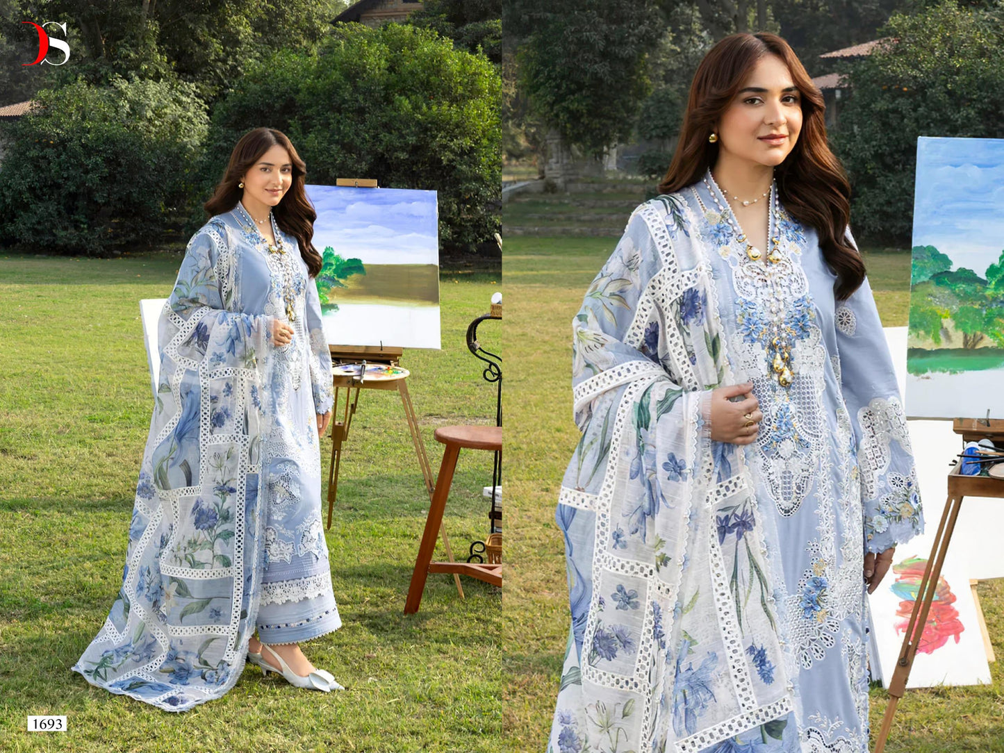 1693 Elaf Premium Deepsy Pure Cotton Pakistani Salwar Suits