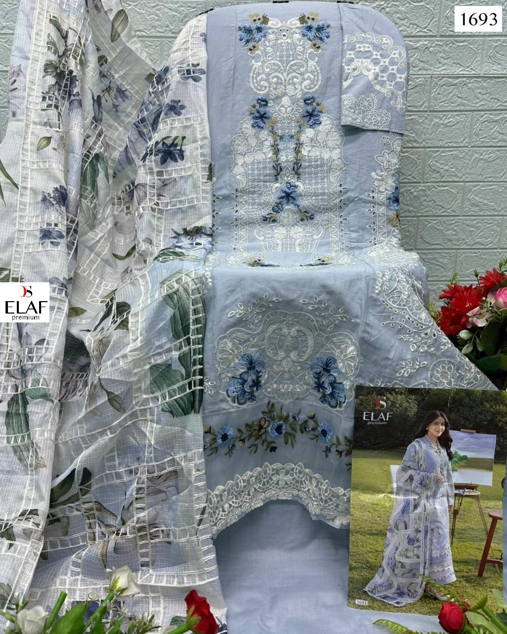 1693 Elaf Premium Deepsy Pure Cotton Pakistani Salwar Suits