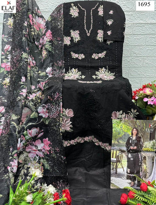 1695 Elaf Premium Deepsy Pure Cotton Pakistani Salwar Suits