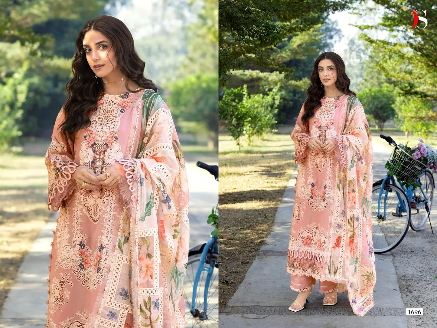 1696 Elaf Premium Deepsy Pure Cotton Pakistani Salwar Suits
