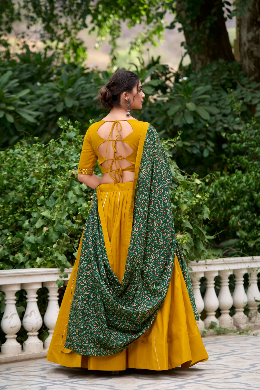 1697 Chaithra Staard Pure Cotton Lehenga Choli