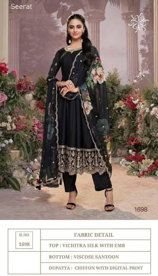 1698 Seerat Vichitra Silk Readymade Suits