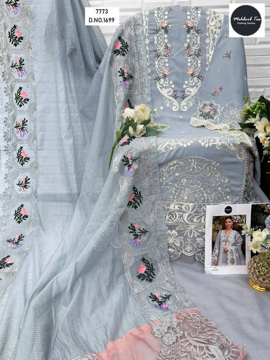 1699 Mehboob Tex Embroidery Pakistani Salwar Suits