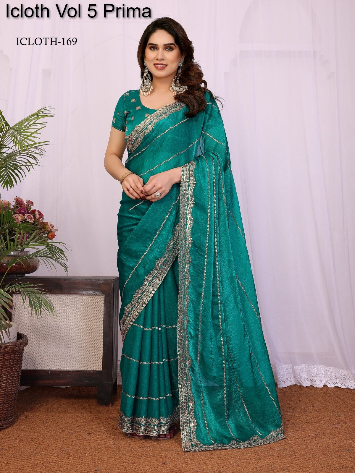 169 Icloth Vol 5 Prima Pure Chiffon Sarees
