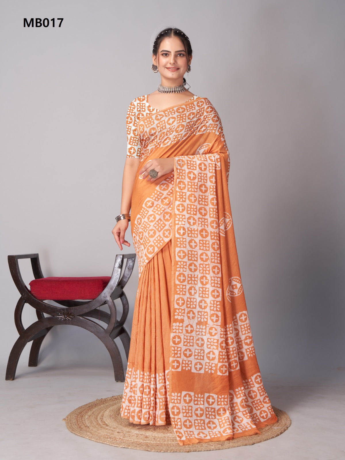 Mb005 To Mb024 Batik Mira Bela Print Sarees