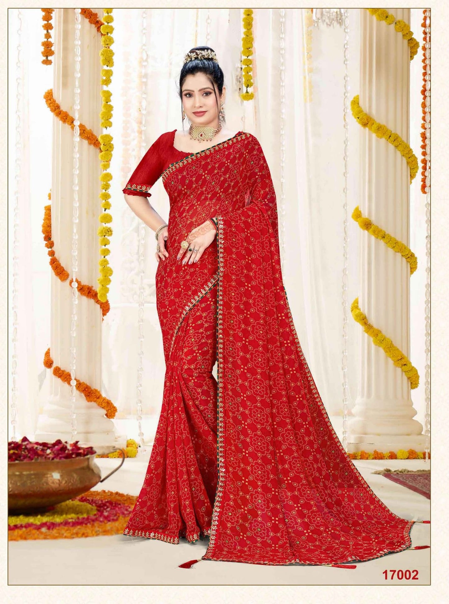 17002 Suhag Jalnidhi Zari Sarees