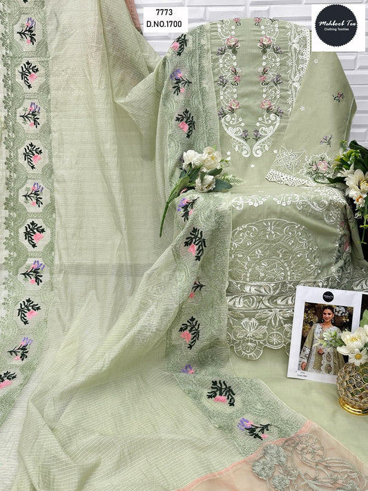 1700 Mehboob Tex Embroidery Pakistani Salwar Suits