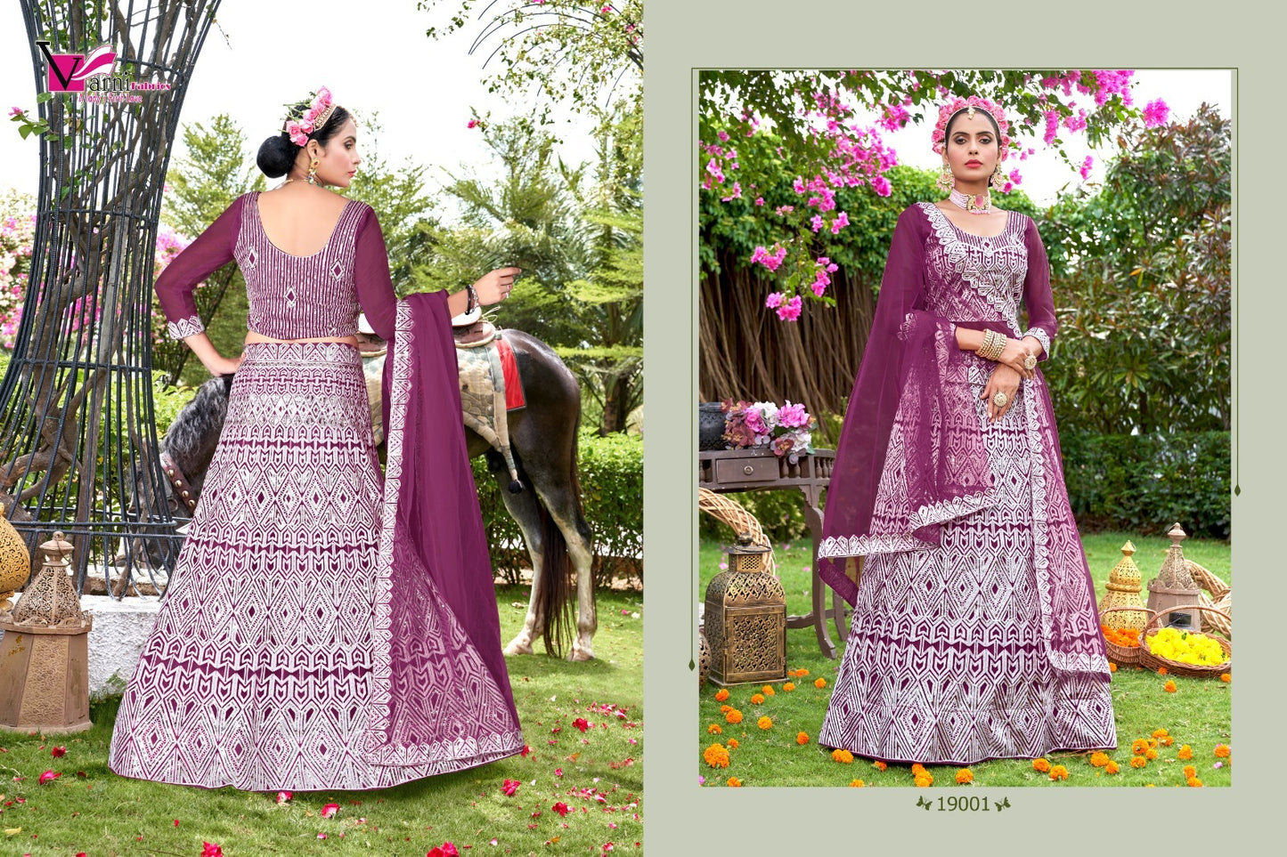 19001 Zeeya Sakshi Varni Fabrics Lehenga Choli