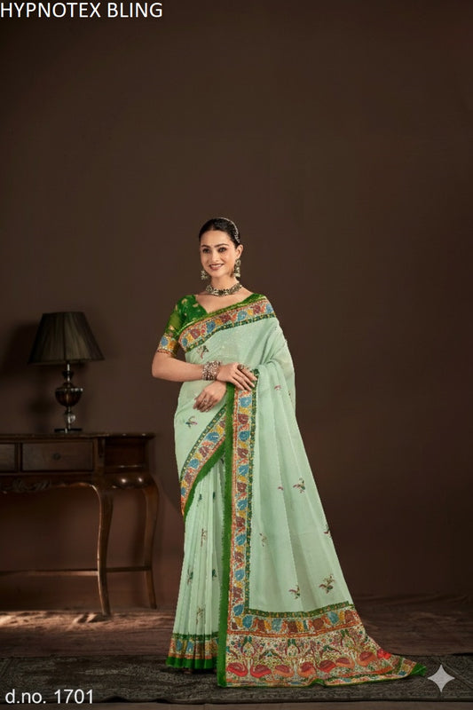 1701 Bling Hypnotex Premium Crepe Silk Sarees