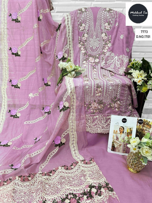 1701 Mehboob Tex Embroidery Pakistani Salwar Suits