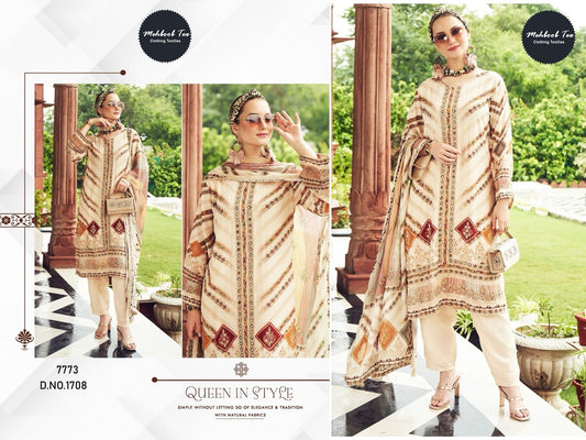 1708 Mehboob Tex Printed Karachi Unstitched Suits