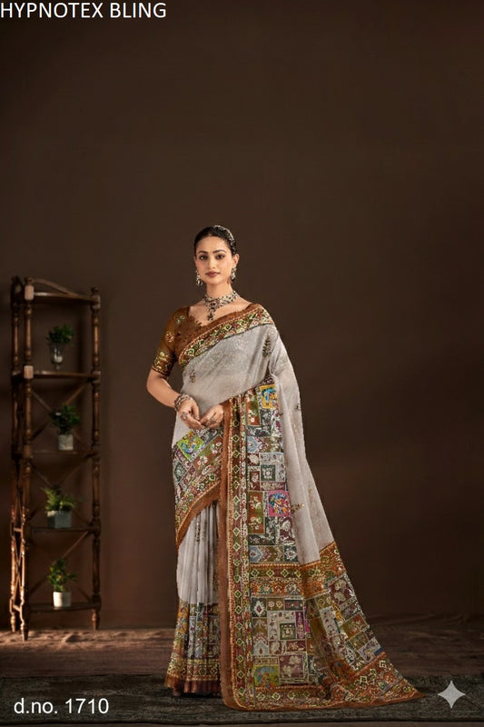 1710 Bling Hypnotex Premium Crepe Silk Sarees