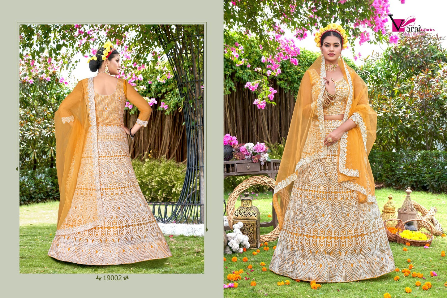 19002 Zeeya Sakshi Varni Fabrics Lehenga Choli