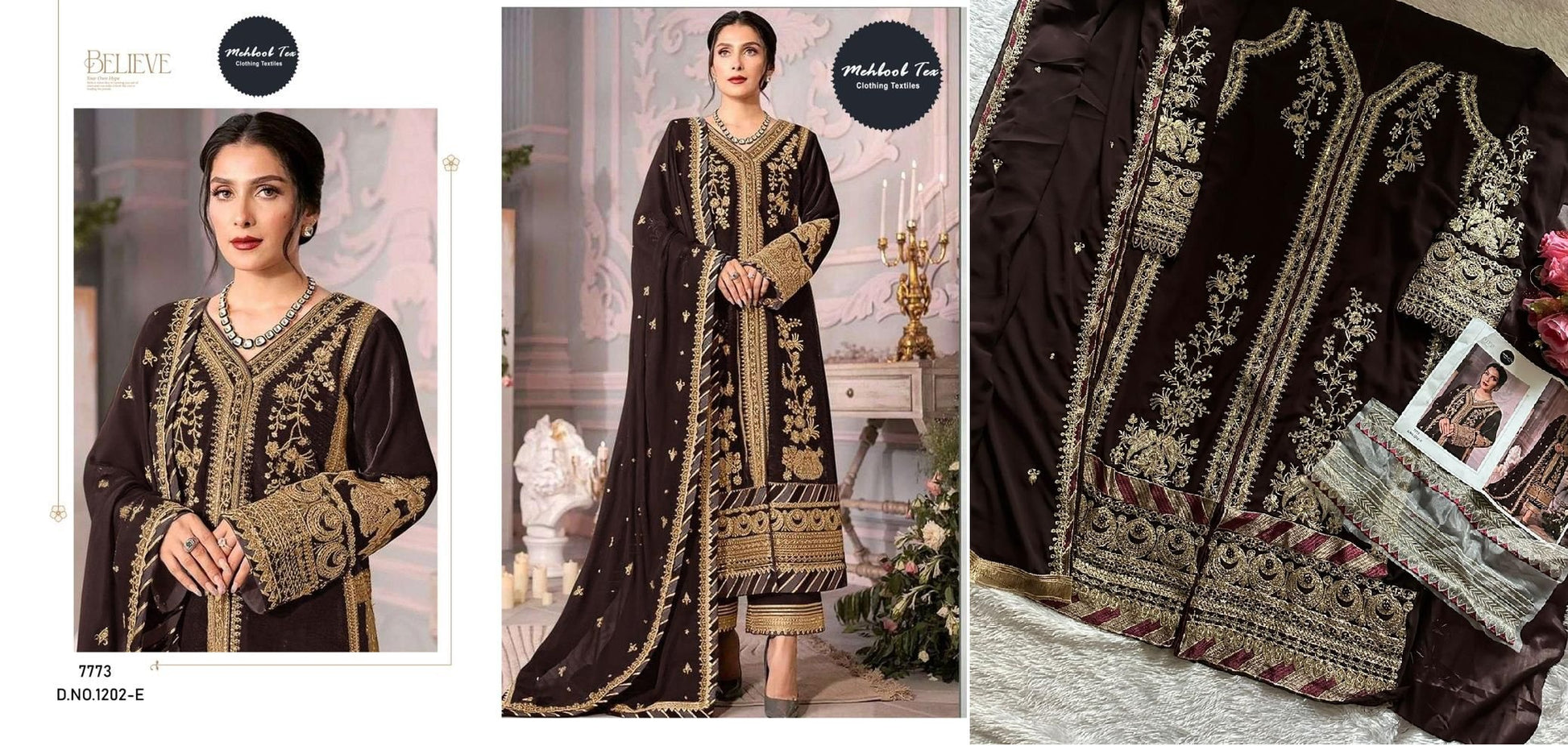 1202E Mehboob Tex Pakistani Salwar Suits