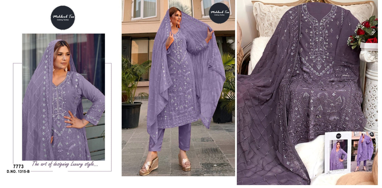 1315B Mehboob Tex Pakistani Salwar Suits