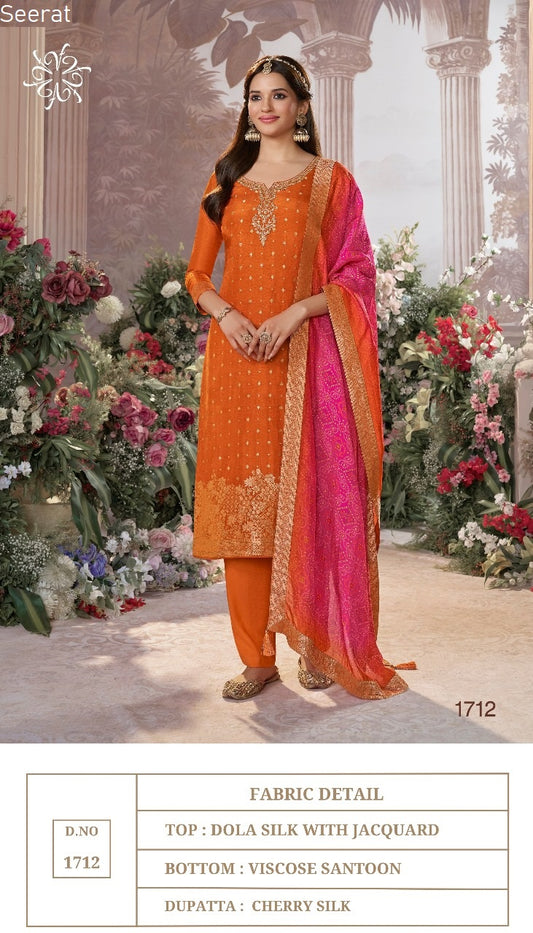 1712 Seerat Dola Silk Readymade Suits
