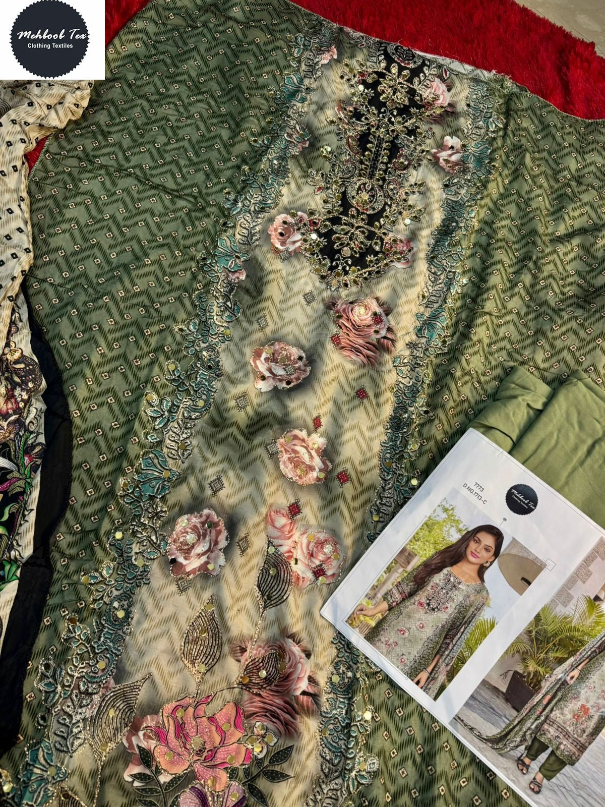 1713C Mehboob Tex Pure Viscose Pakistani Salwar Suits