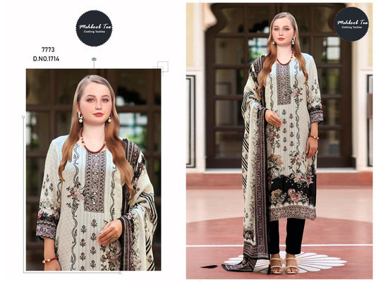 1714 Mehboob Tex Printed Karachi Unstitched Suits