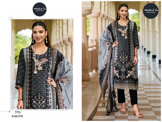 1715 Mehboob Tex Printed Karachi Unstitched Suits