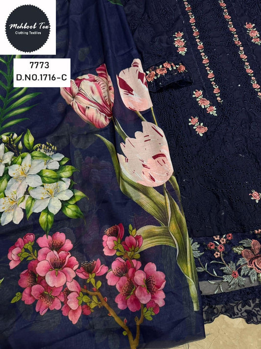 1716-C Mehboob Tex Embroidery Pakistani Salwar Suits