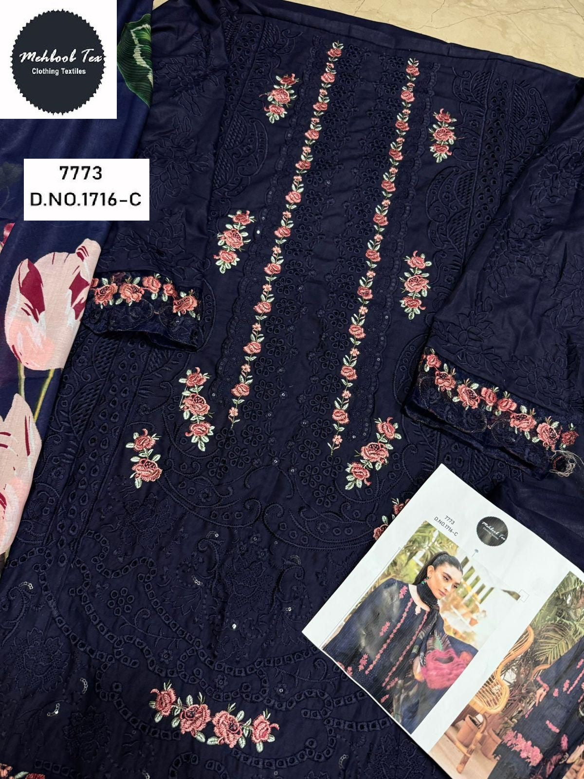 1716-C Mehboob Tex Embroidery Pakistani Salwar Suits