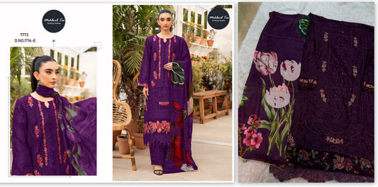 1716-E Mehboob Tex Pure Cotton Pakistani Salwar Suits