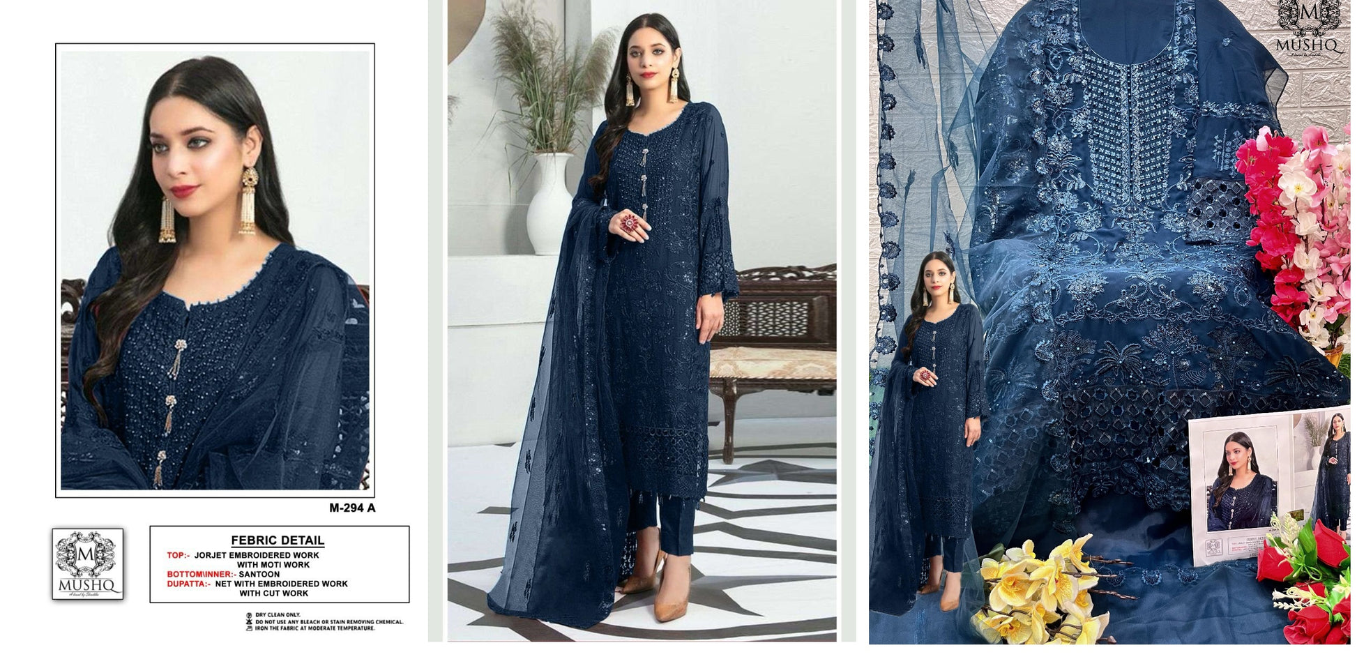 294A Mushq Pakistani Salwar Suits