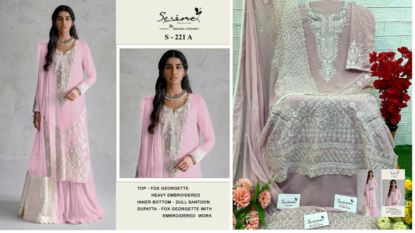 221A Serine Pakistani Salwar Suits