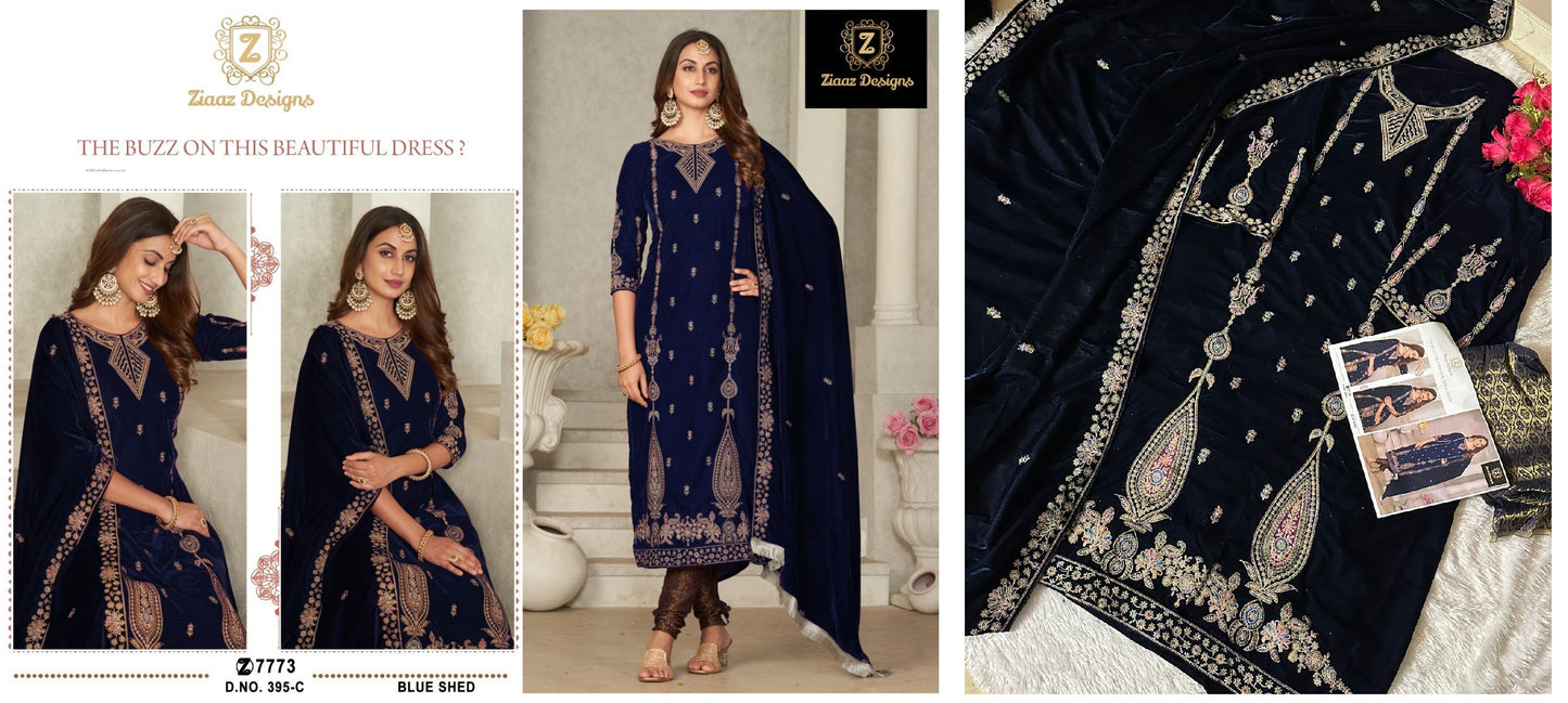 395C Ziaaz Designs Pakistani Salwar Suits