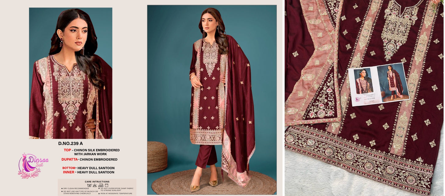 239A Dinsaa Suit Pakistani Salwar Suits