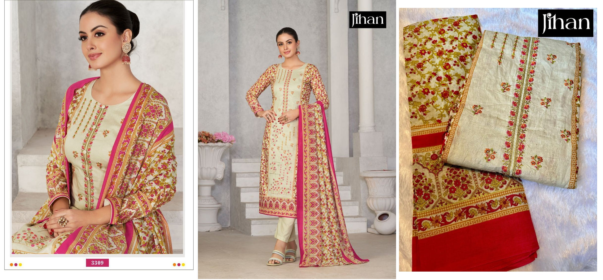 3309 Jihan Pakistani Salwar Suits