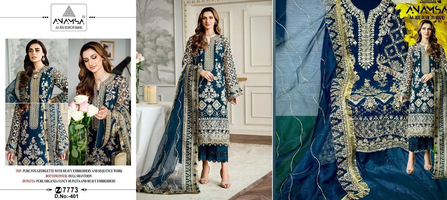 401 Anamsa Pakistani Salwar Suits
