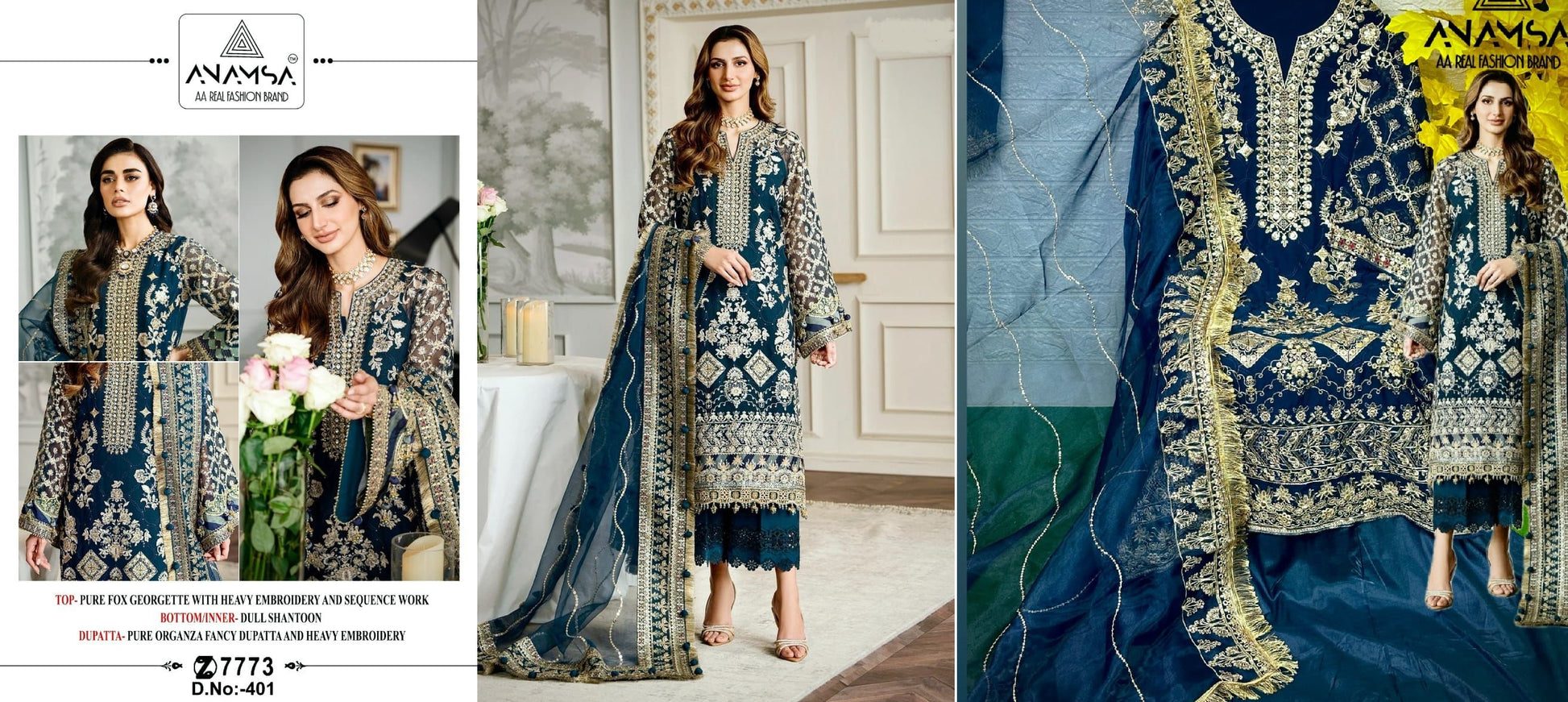 401 Anamsa Pakistani Salwar Suits