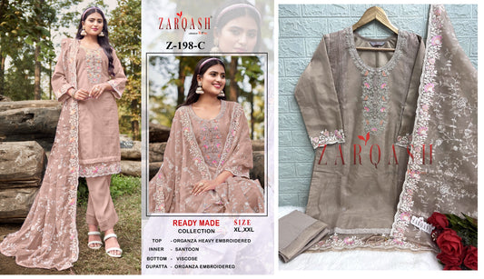 198C Zarqash Pakistani Readymade Suits