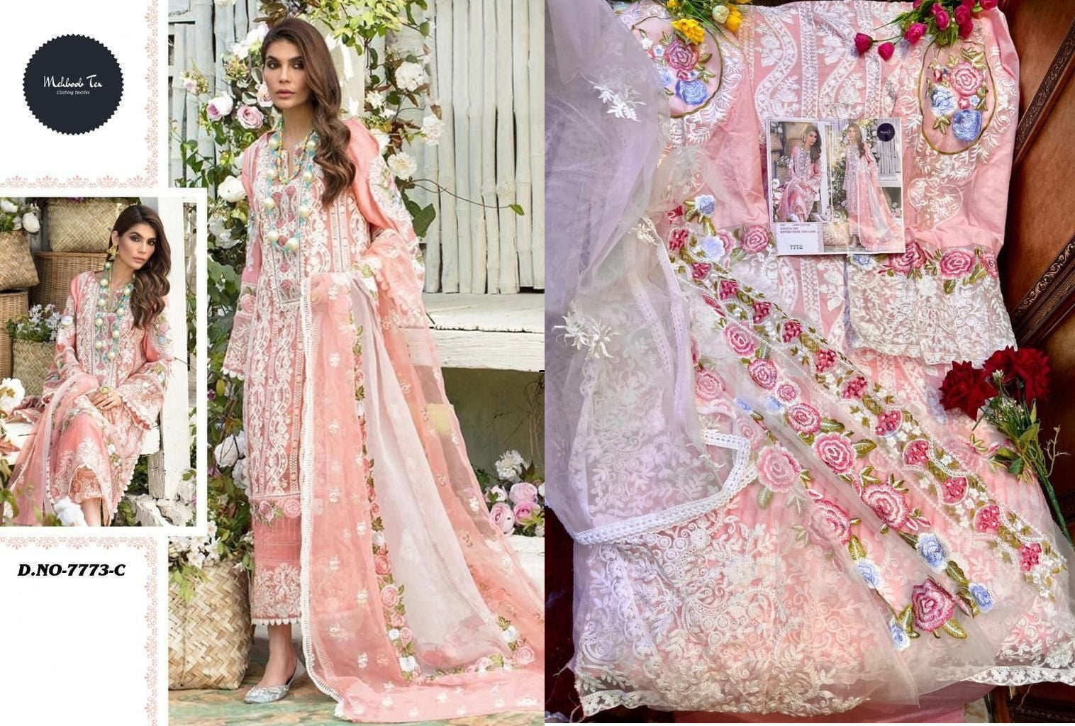 7773C Mehboob Tex Pakistani Salwar Suits