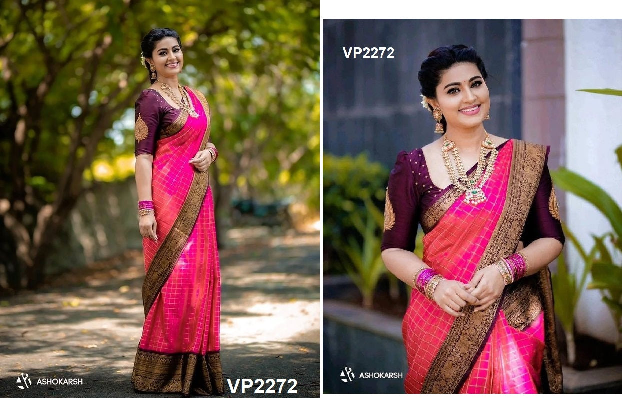 2272 Fashion Berry Sarees